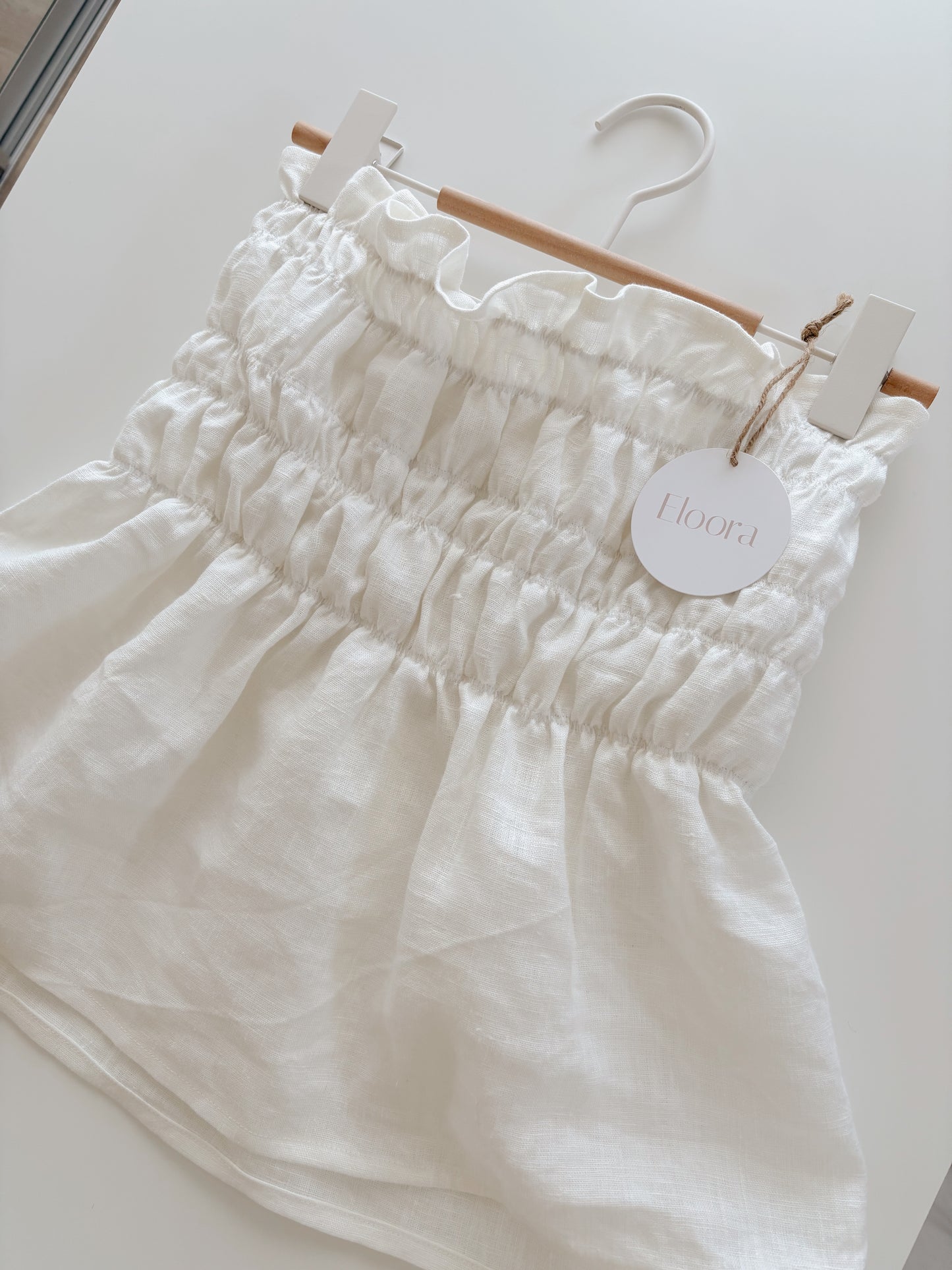 Leah top white