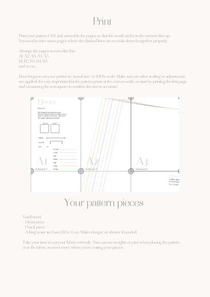 Celine skirt - digital sewing pattern
